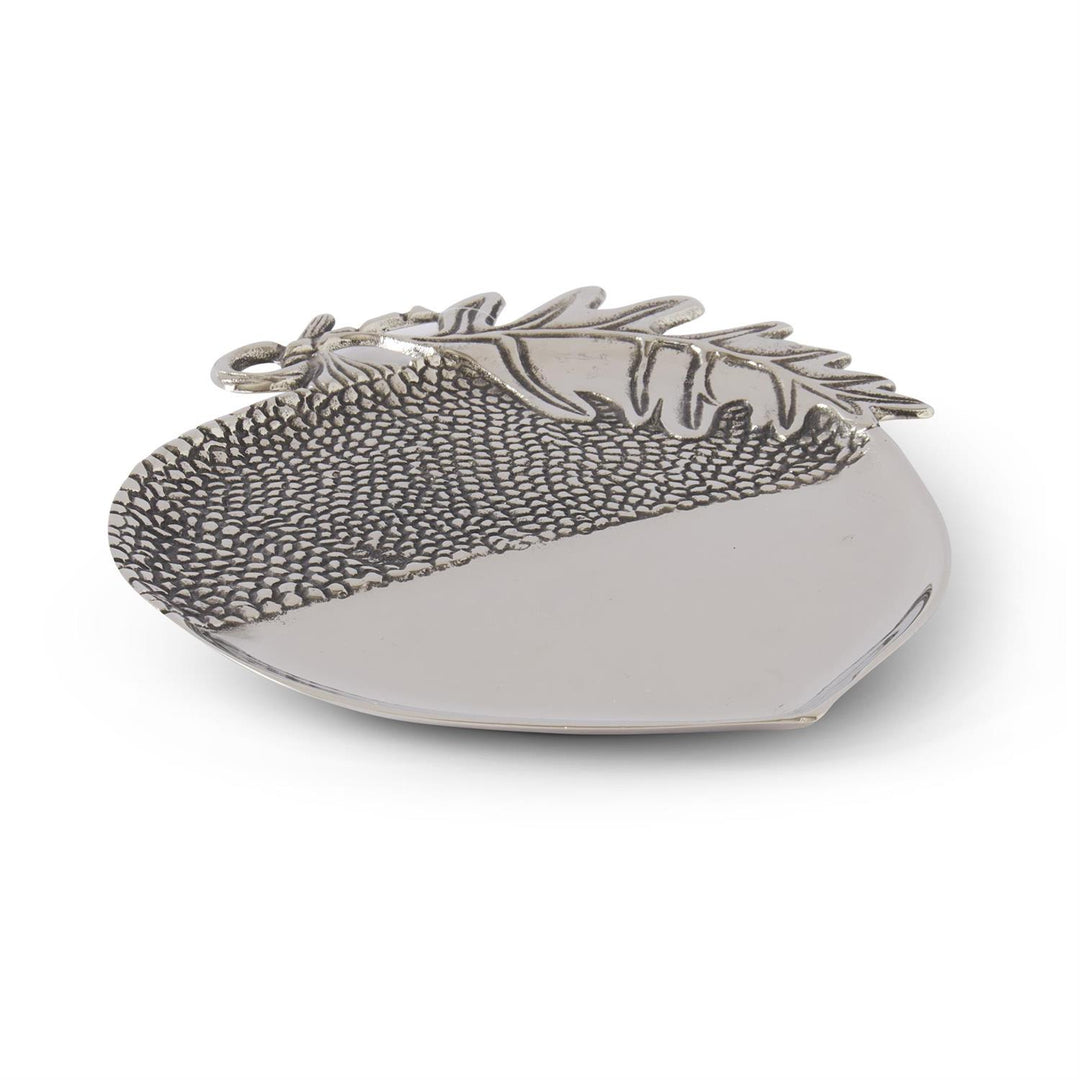 Silver Metal Acorn Tray