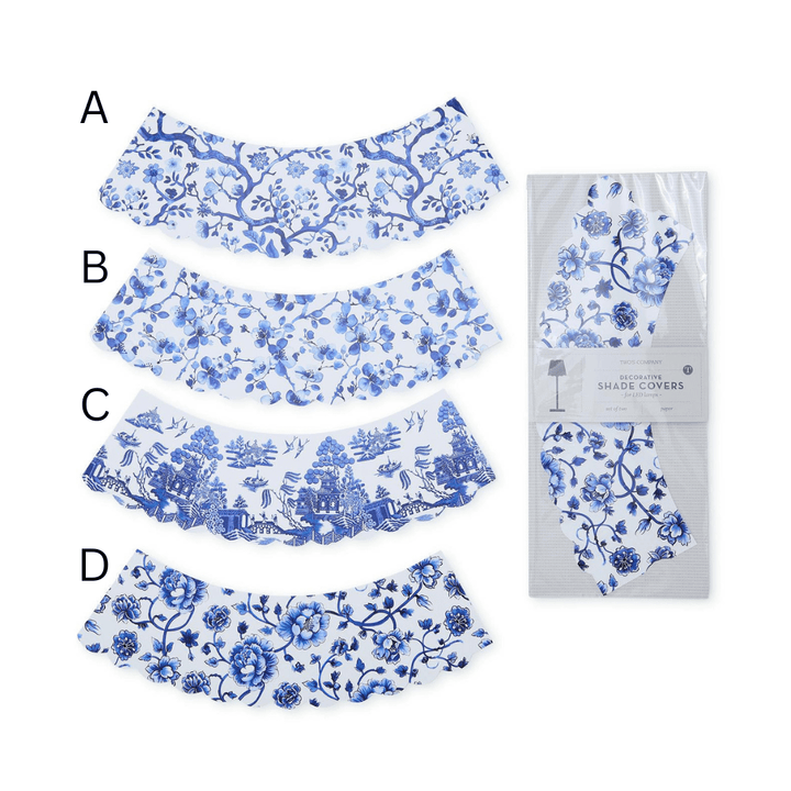 Chinoiserie Paper Shade Covers - Perch