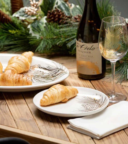 Gold Pine Wine Glasses - #Perch#