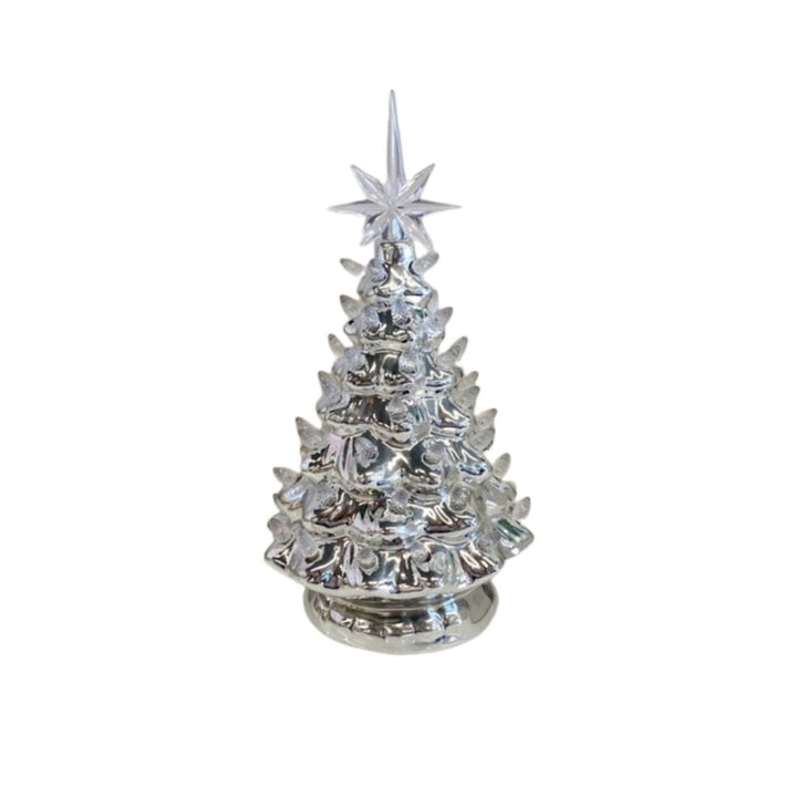 Silver Vintage Lighted Tree - #Perch#