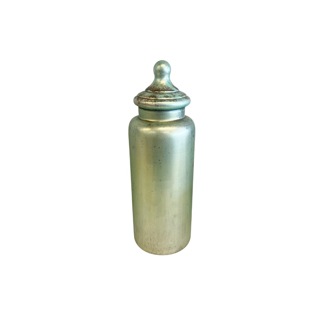 Antique Glass Lidded Jar - #Perch#