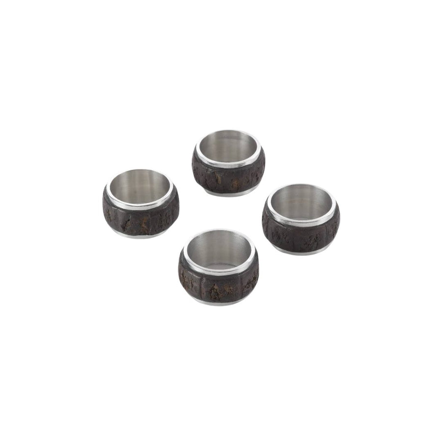 Bark Wood Napkin Rings - #Perch#