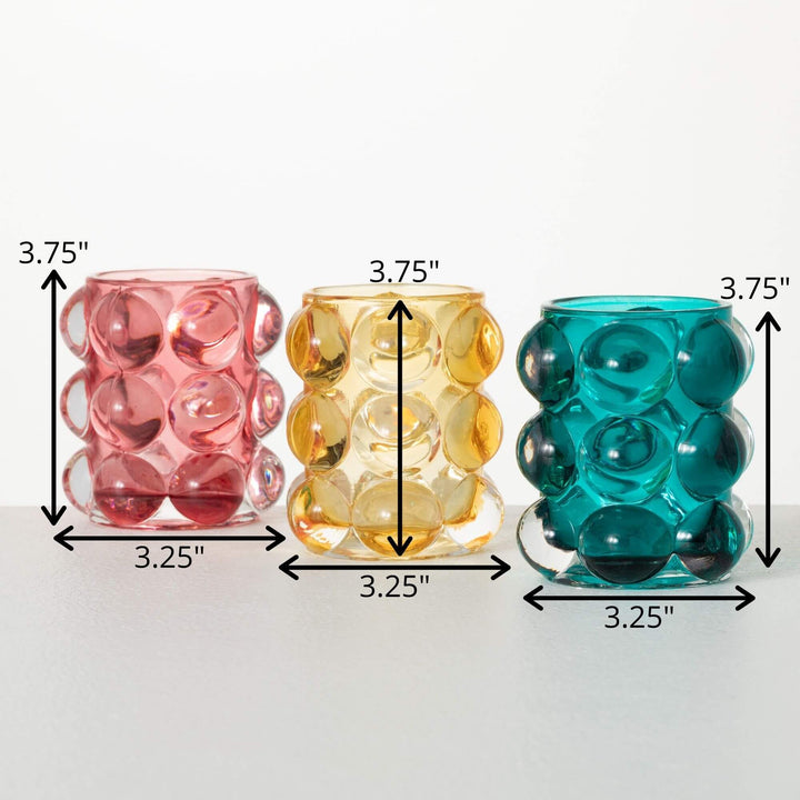 Bubble Texture Glass Votives - #Perch#