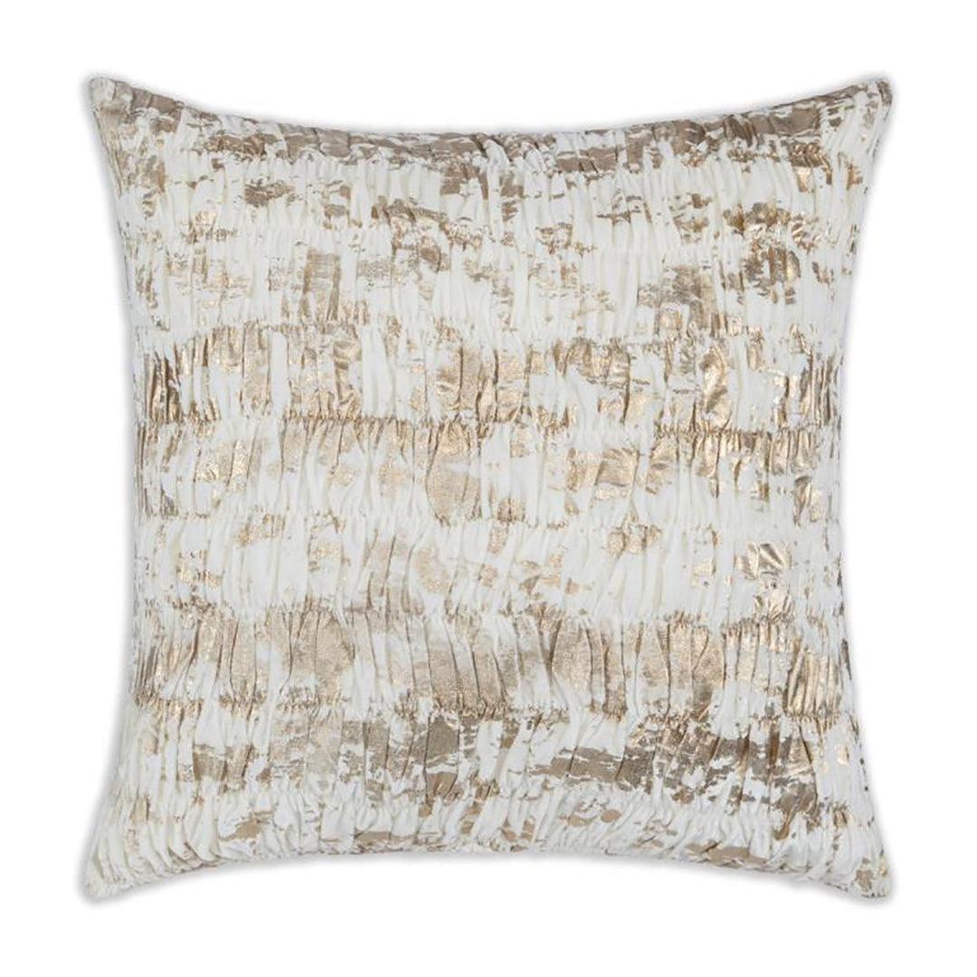 Ella Euro Sham Velvet - Ivory and Gold - #Perch#