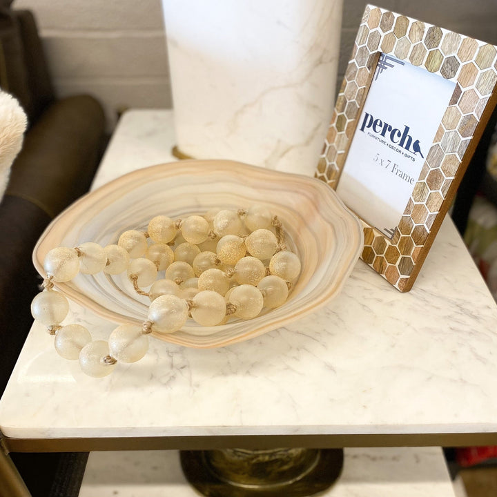 Frosted Alabaster Freeform Bowl - #Perch#