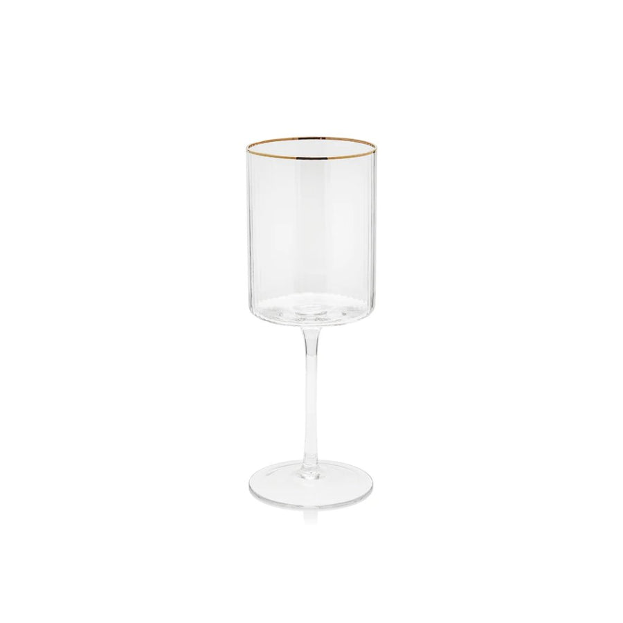 Gold Rim Optic Wine Glasses - #Perch#