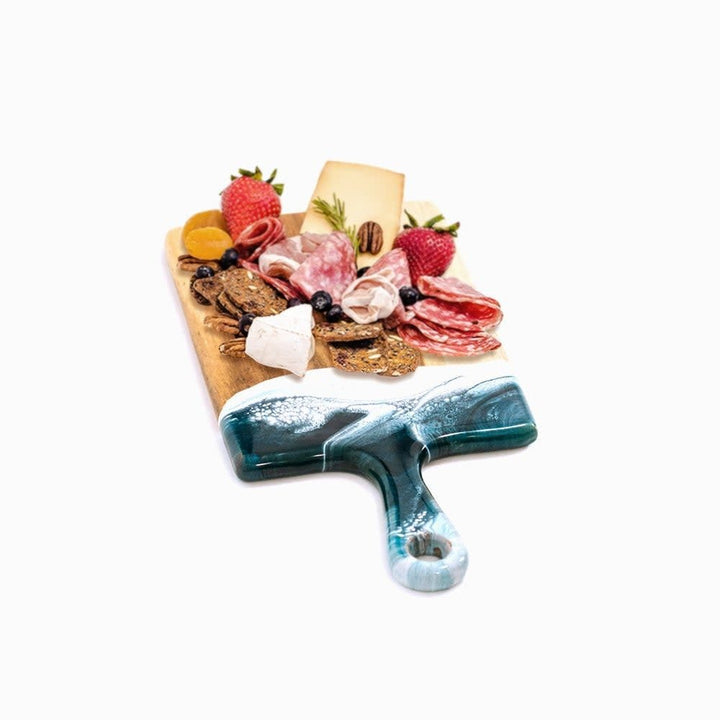 Hand Dipped Cheese Boards - Navy/White/Metallic - #Perch#