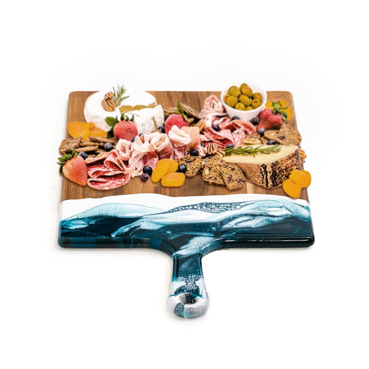 Hand Dipped Cheese Boards - Navy/White/Metallic - #Perch#