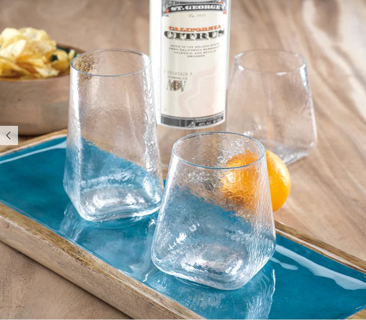 Kallos Hammered Highball Glasses - #Perch#
