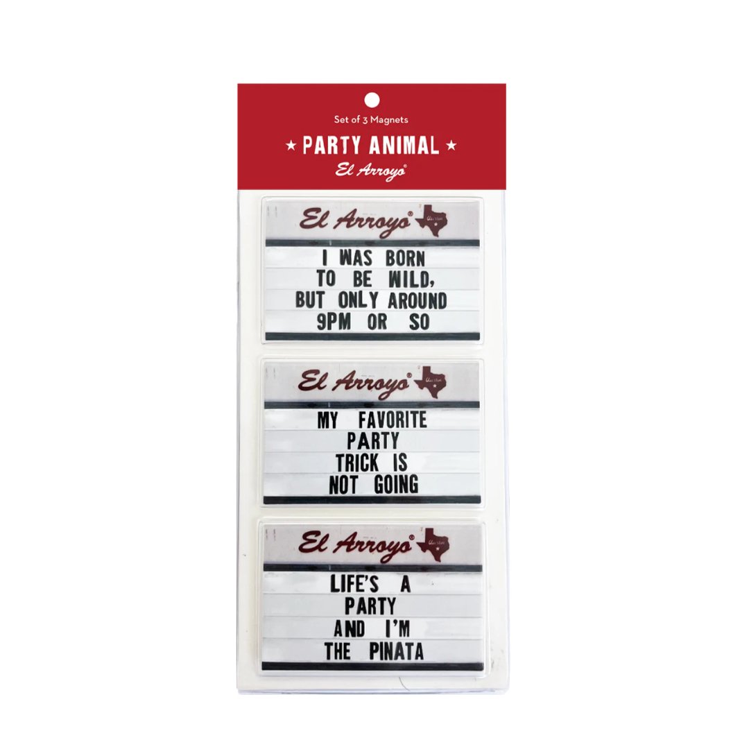 Magnet - Party Animal - Set Of 3 - #Perch#