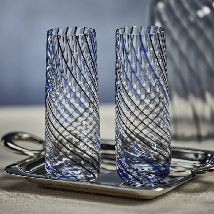 Marina Swirl Stemless Champagne & Prosecco Drinking Glasses - #Perch#
