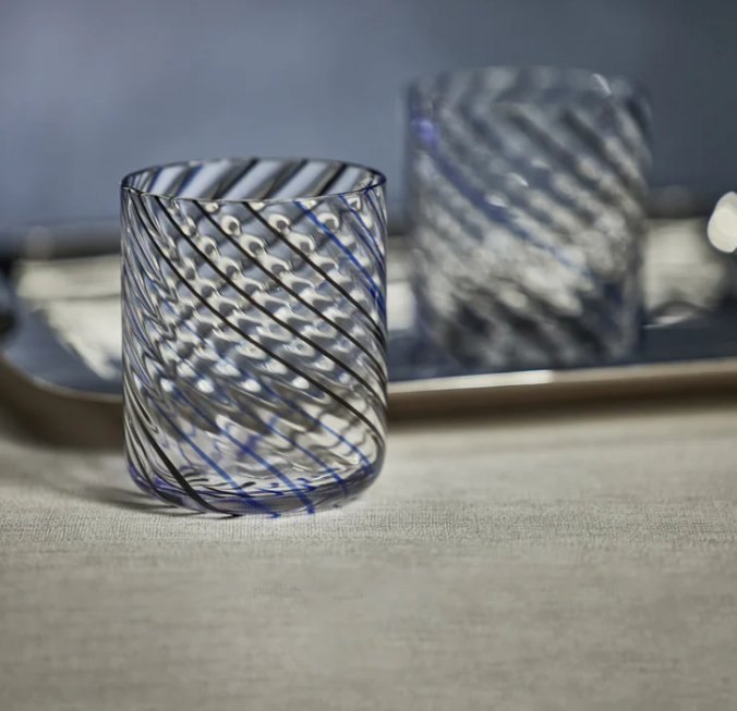 Marina Swirl Tumbler Drinking Glasses - #Perch#