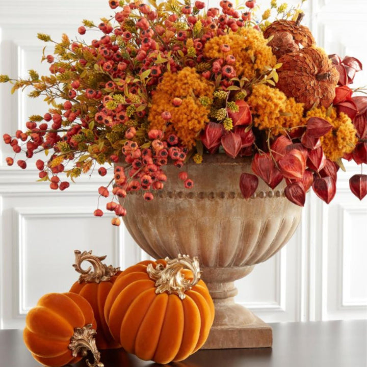 Orange & Red Chinese Lantern Spray - #Perch#