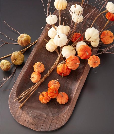 Orange Velvet Pumpkins - #Perch#
