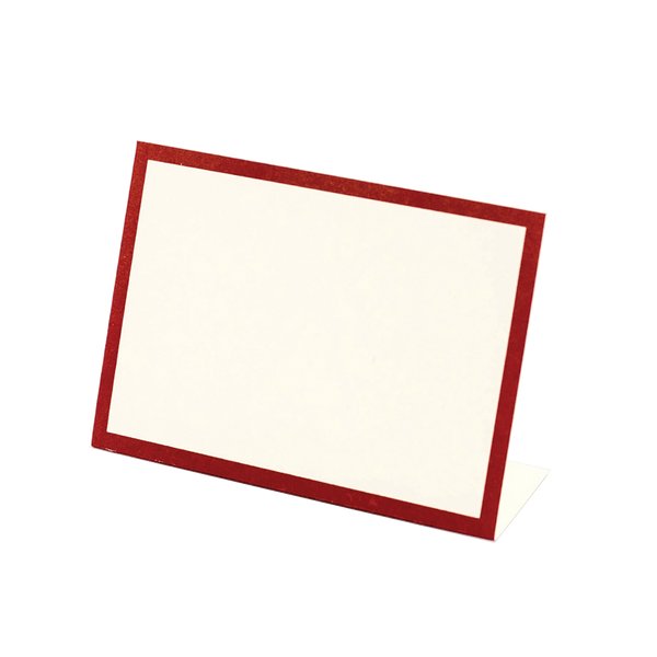 Red Frame Place Card - #Perch#