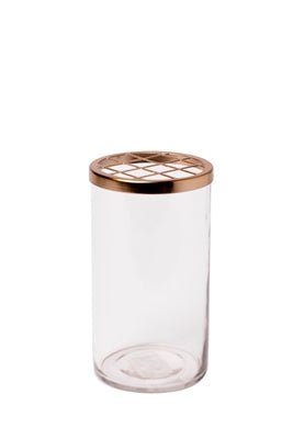 Small Brass Flower Cylinder - #Perch#