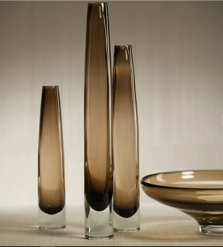Tate Vase - 13.5" - Dark Amber - #Perch#