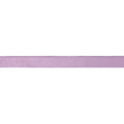 1" Classic Velvet Wired Ribbon - Lavender - Perch