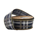 Plaid Printed Wired Ribbon