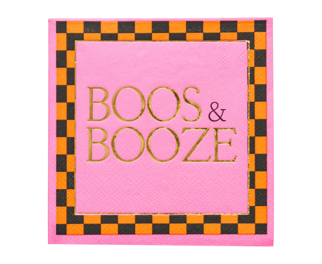 Boos & Booze Cocktail Napkins