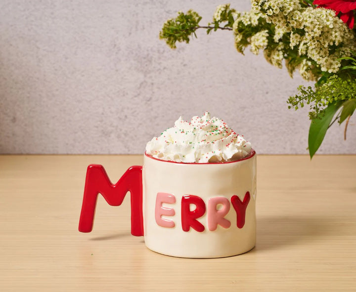 Ceramic Message Mug Merry