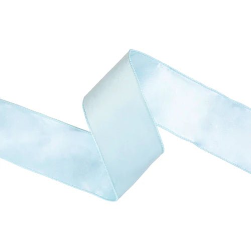 2 1/2" Classic Velvet Wired Ribbon - Baby Blue - Perch