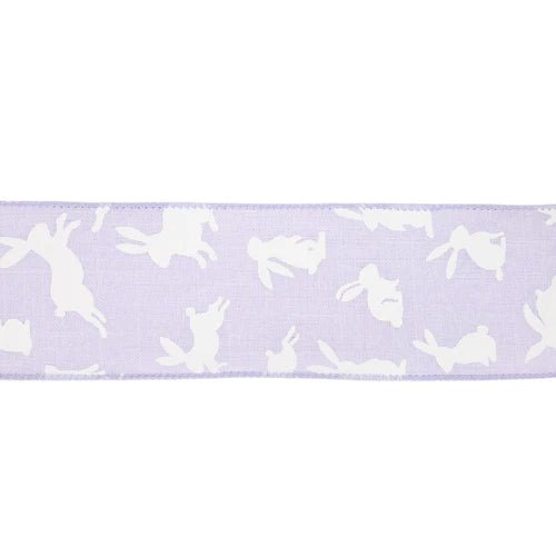 2 1/2" Purple Bunny Wired Ribbon - Perch