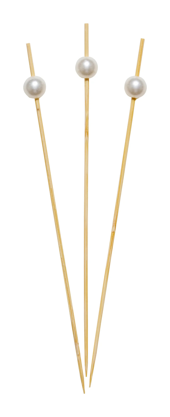 Pearl White 6" Wood Party Pick