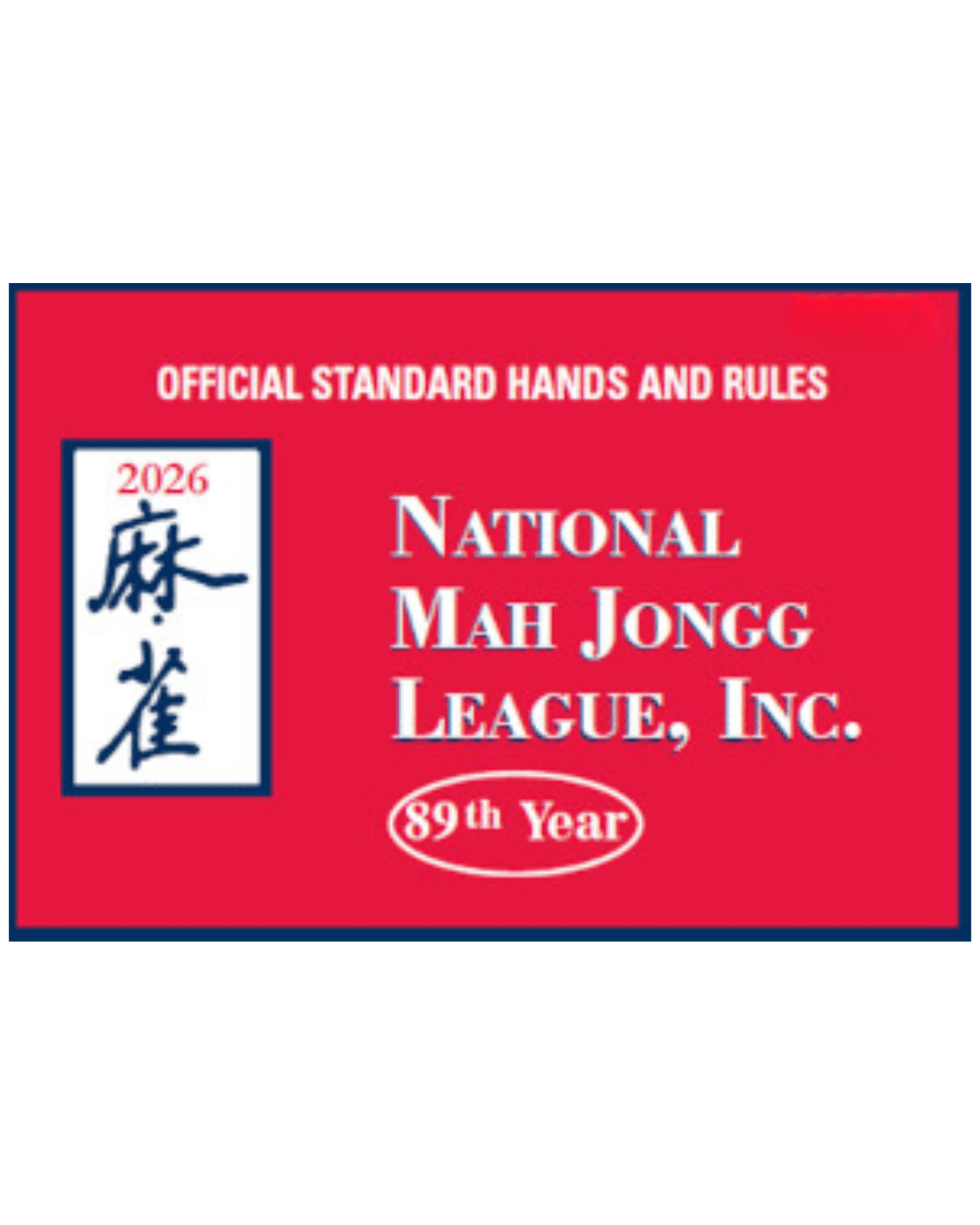 2026 Mahjong Score Card - Perch
