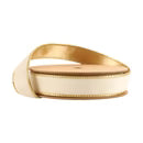 Ivory/ Gold Velvet Wired Ribbon