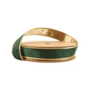 Green/ Gold Velvet Wired Ribbon