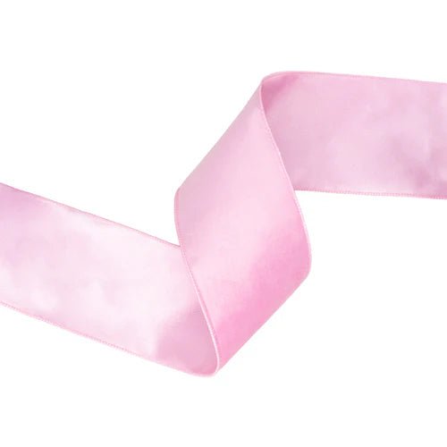 4" Classic Velvet Wired Ribbon - Pink - Perch