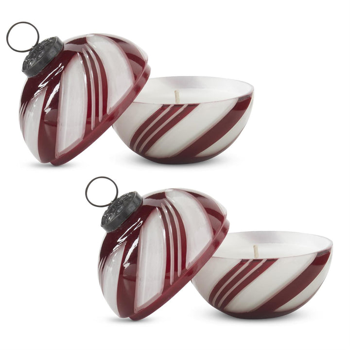 Candy Stripe Ornament Candle