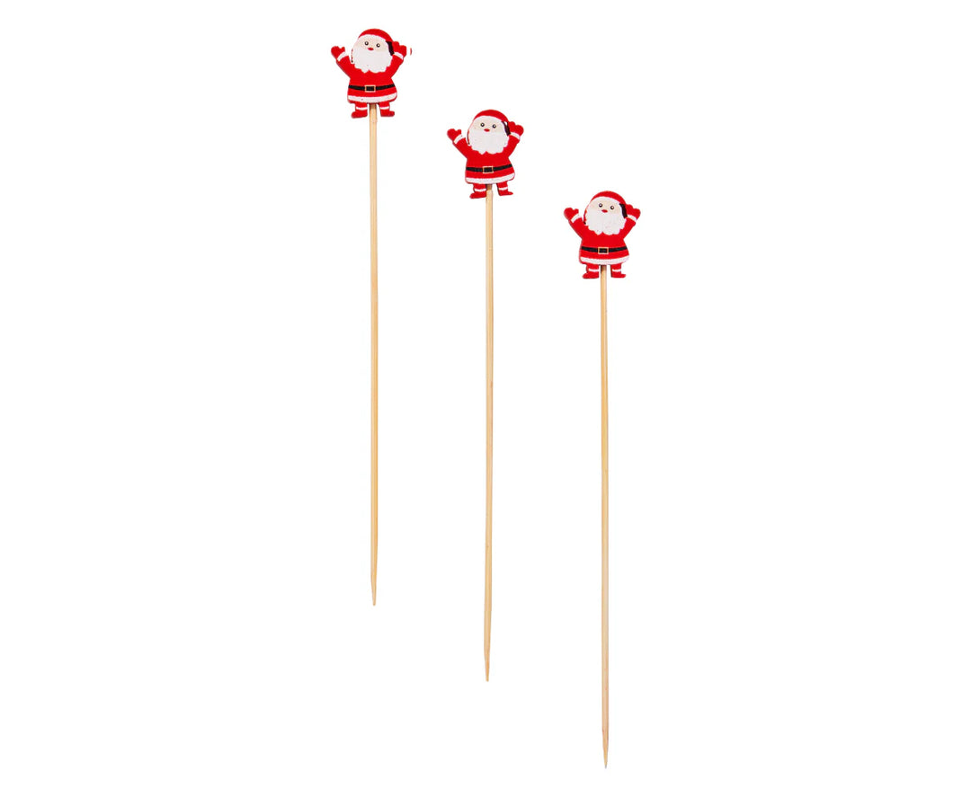 Santa Large Cocktail Picks
