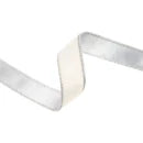 White/ Silver Velvet Wired Ribbon