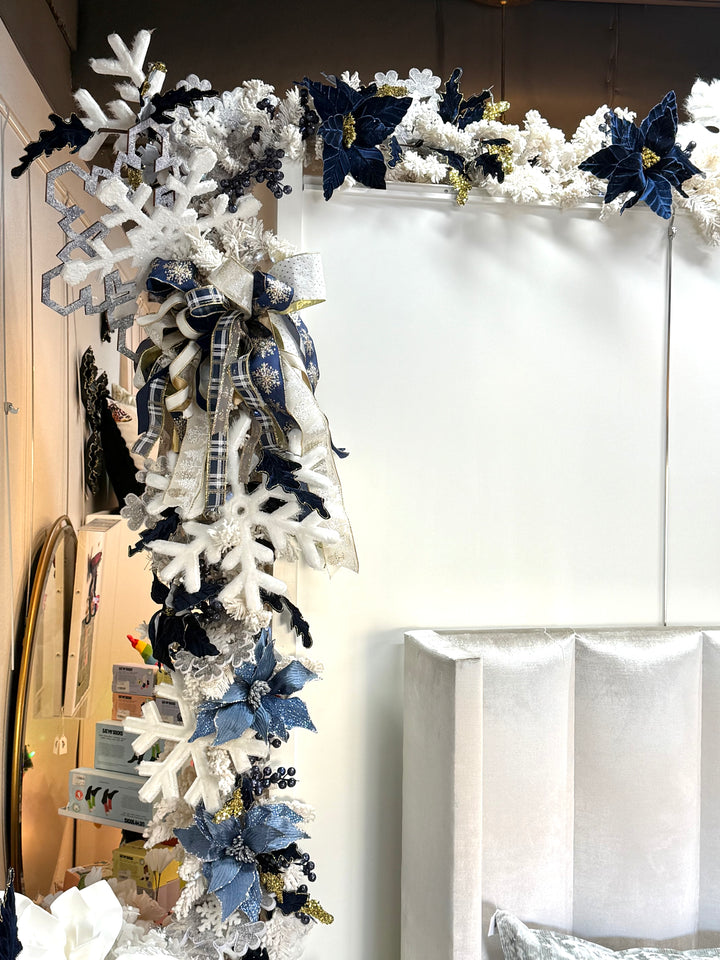 Blue Blue Christmas Prelit Garland