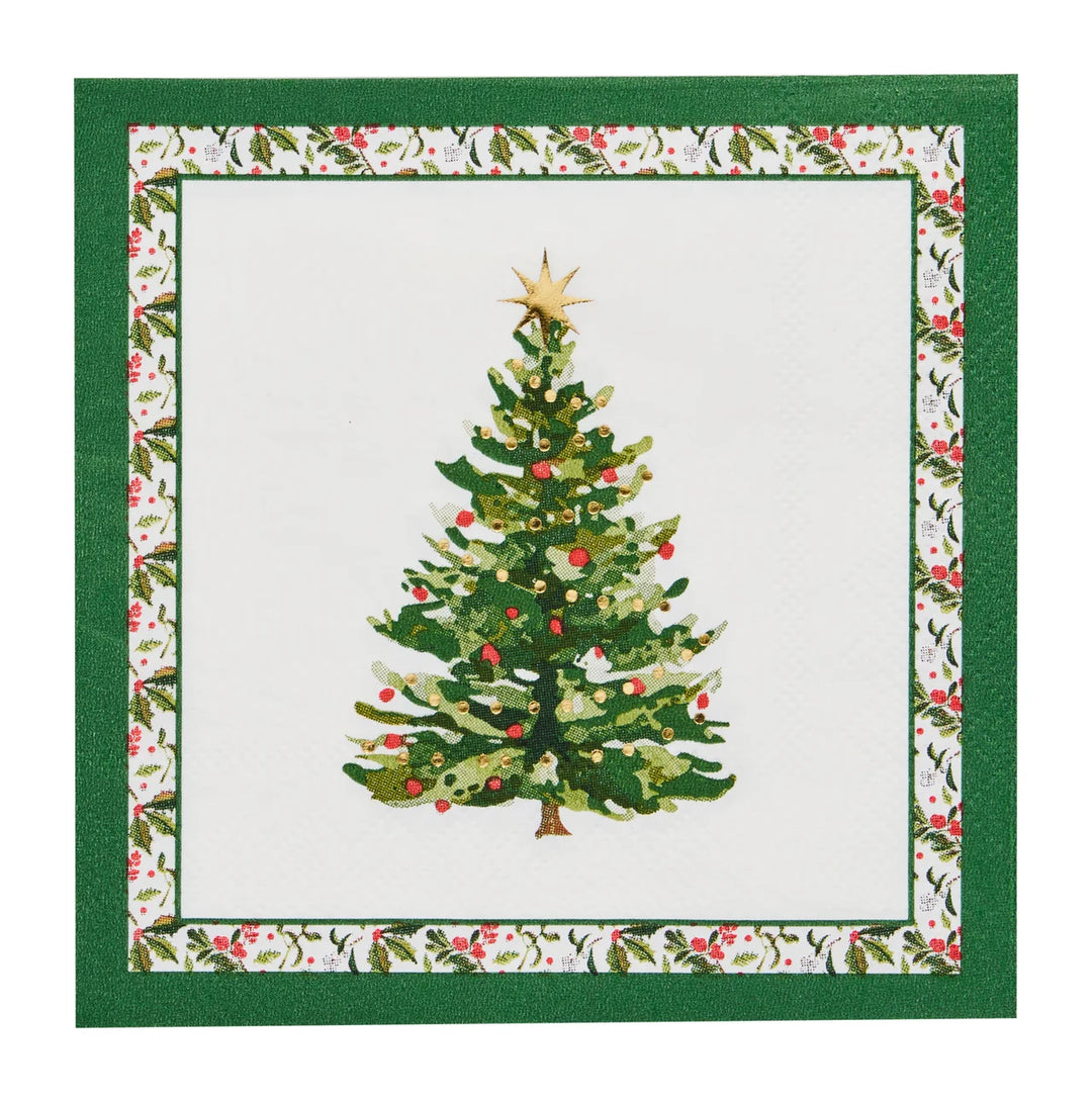Ceramic Cocktail Napkin Tray - Home For The Holidays