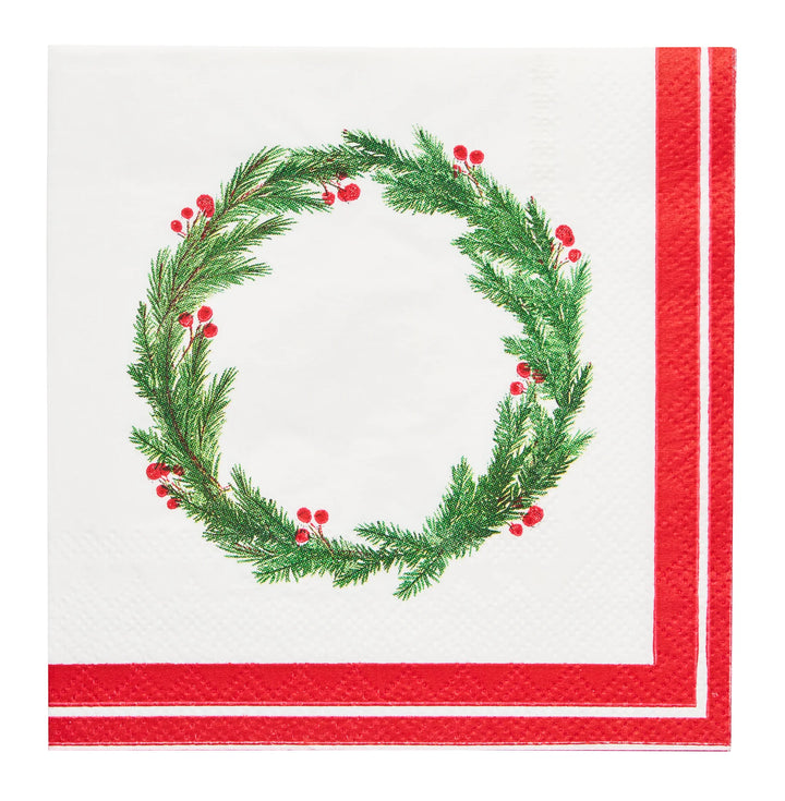 Ceramic Cocktail Napkin Tray - Merry & Bright