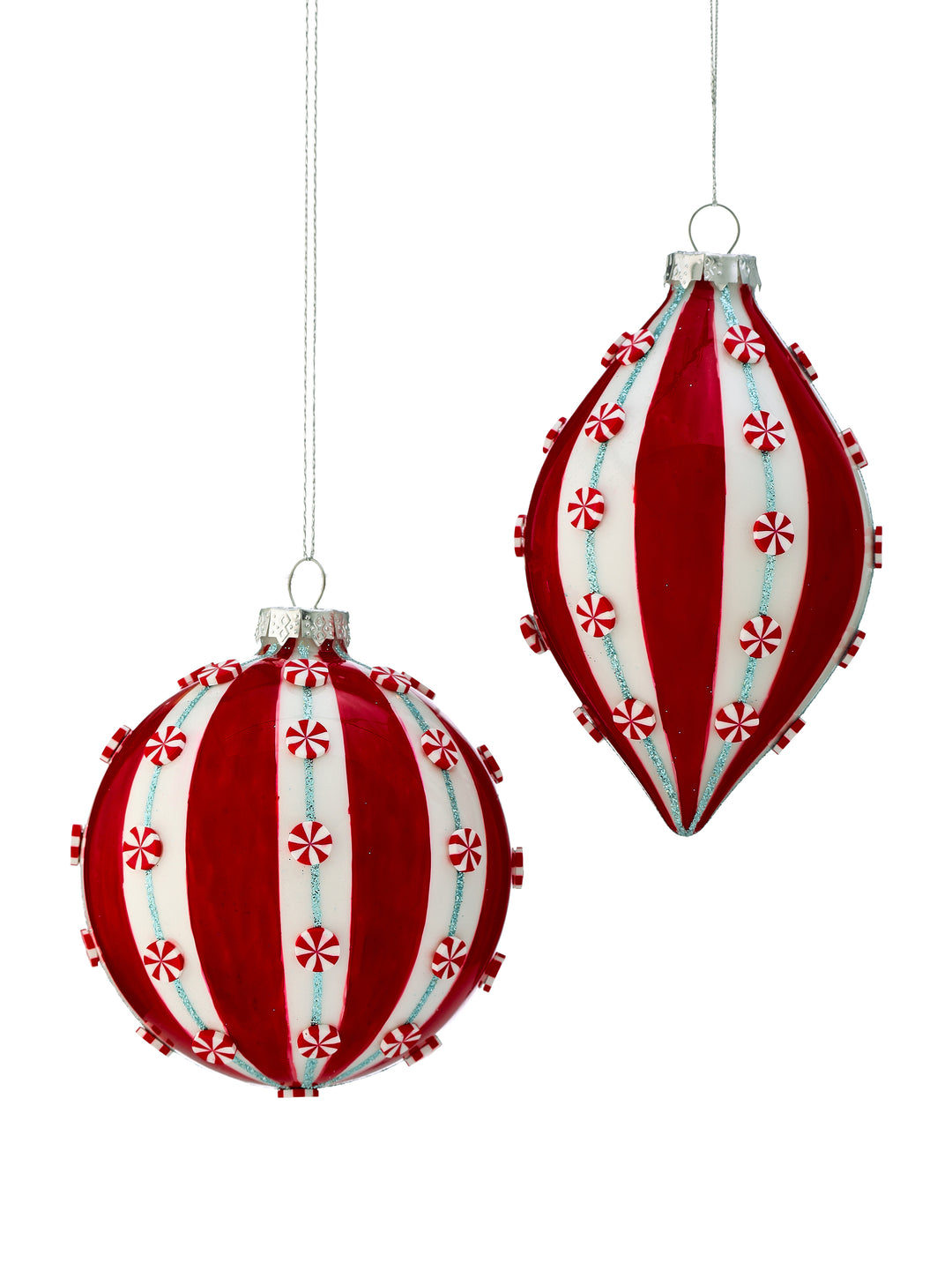 Peppermint Ball Ornament