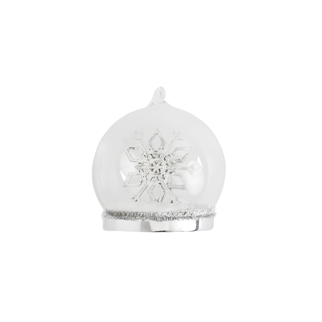 Snowflake Glass Ornament