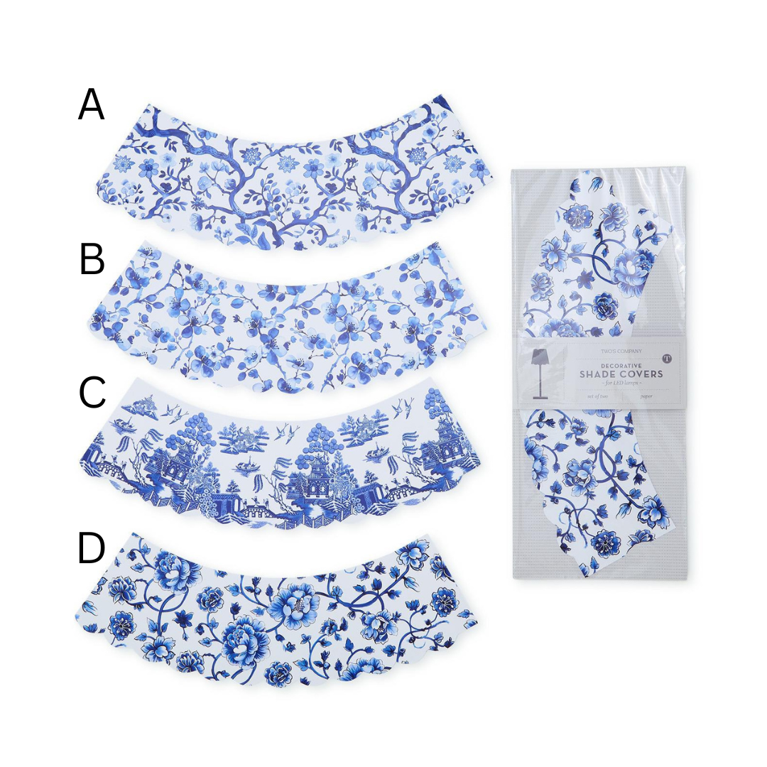 Chinoiserie Paper Shade Covers