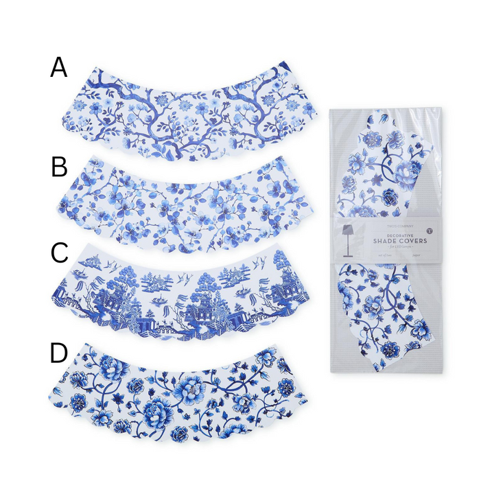 Chinoiserie Paper Shade Covers