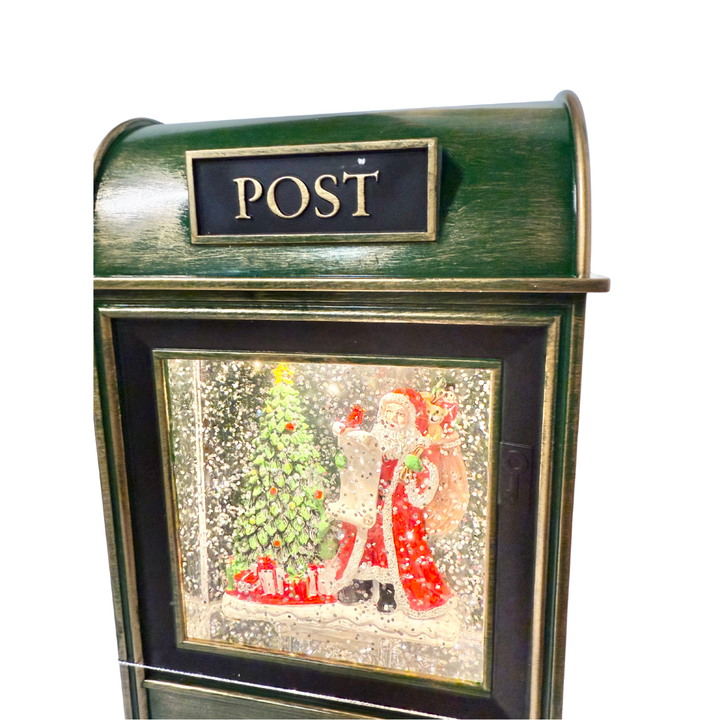 Lighted Swirl Mailbox Christmas Globe