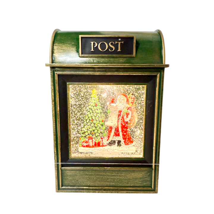 Lighted Swirl Mailbox Christmas Globe