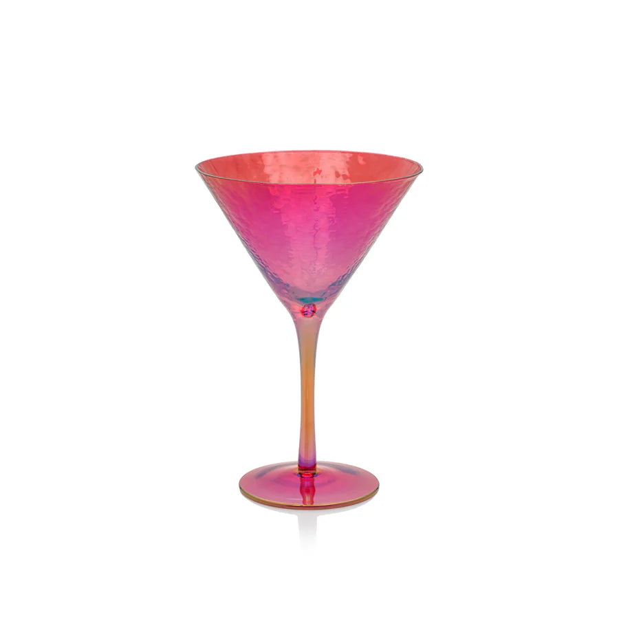 Luster Red Martini Glasses - Set of 4