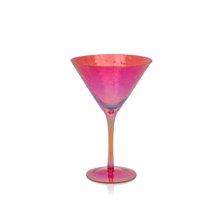 Luster Red Martini Glasses - Set of 4