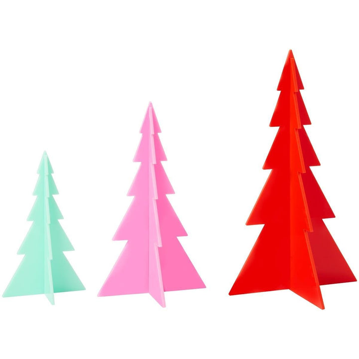 Acrylic Festive 3D Tree Set - #Perch#