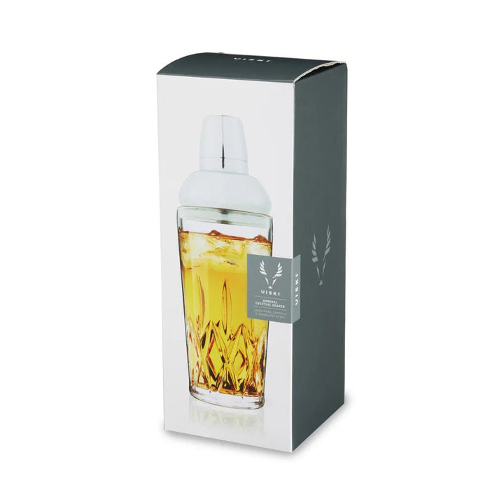 Admiral Crystal Cocktail Shaker in Stainless Steel - Perch