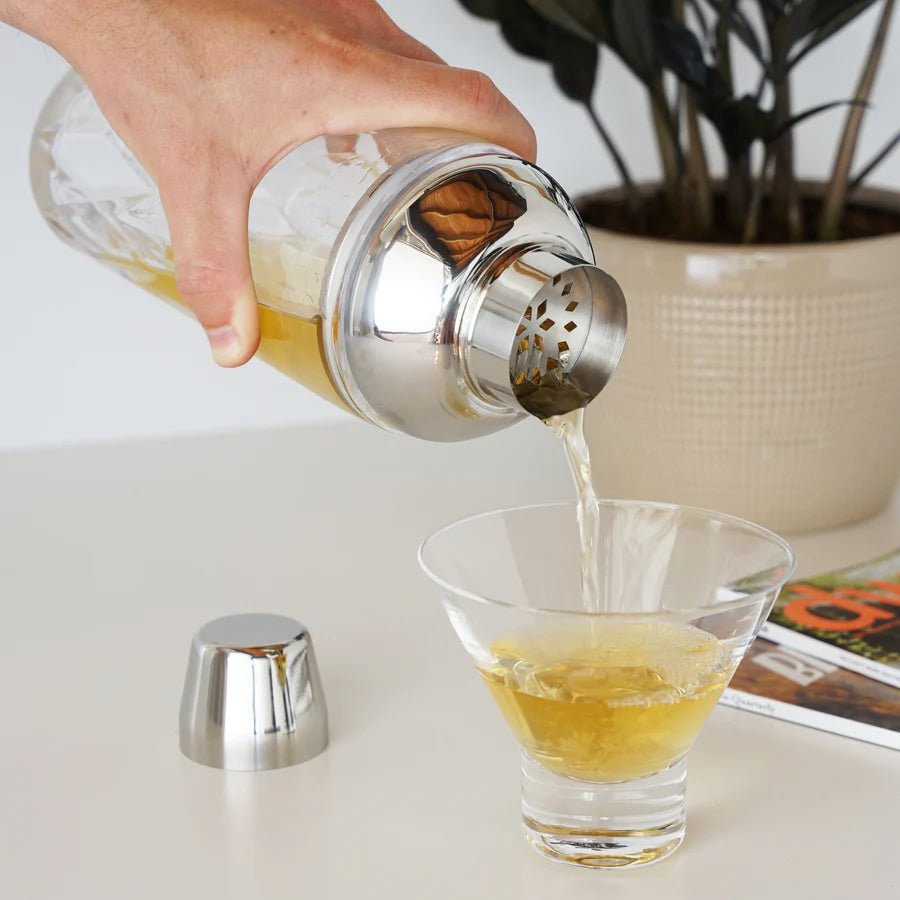 Admiral Crystal Cocktail Shaker in Stainless Steel - Perch
