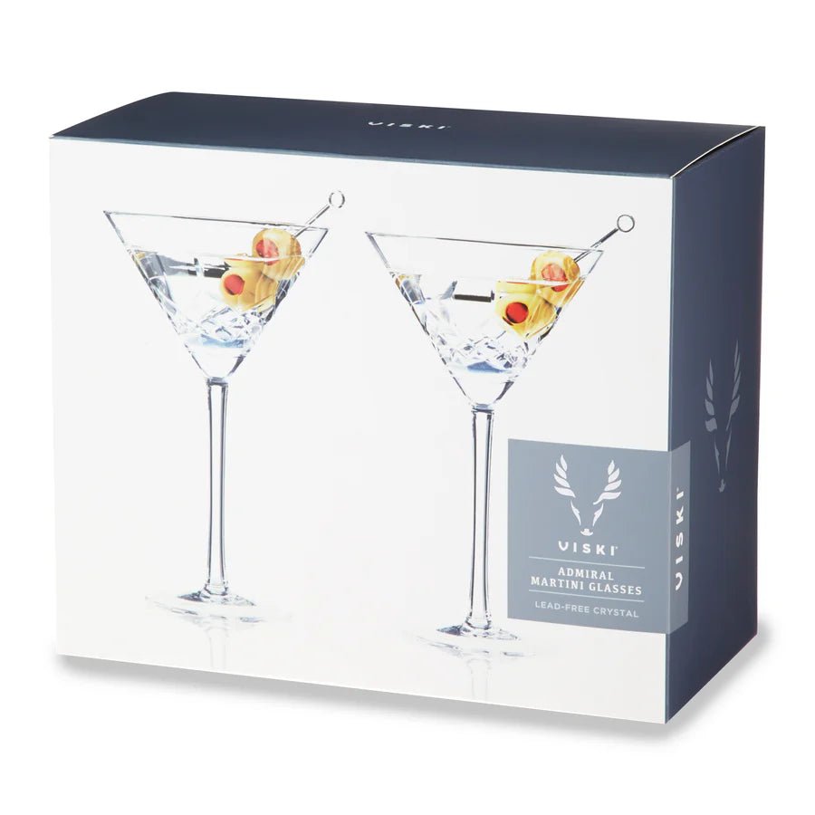 Admiral Crystal Martini Glasses, Set of 2 - Perch
